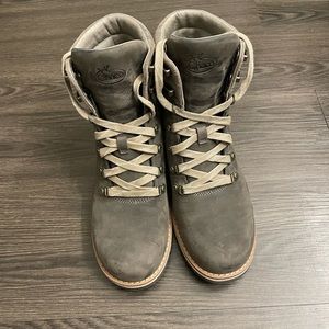 Chaco lace up suede boots